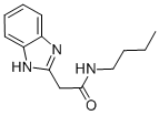 2-(1H-BENZIMIDAZOL-2-YL)-N-BUTYLACETAMIDE 结构式