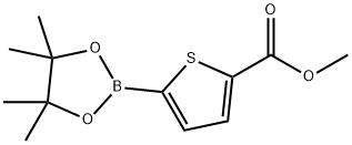 5-METHOXYCARBONYLTHIOPHENE-2-BORONIC ACID PINACOL ESTER 结构式