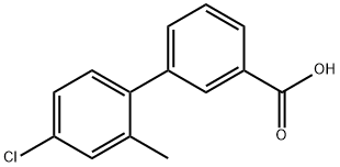 间(2-甲基-4-氯苯基)苯甲酸 结构式