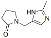 2-Pyrrolidinone,  1-[(2-methyl-1H-imidazol-5-yl)methyl]- 结构式