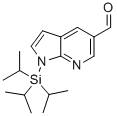 1H-Pyrrolo[2,3-b]pyridine-5-carboxaldehyde, 1-[tris(1-methylethyl)silyl]- 结构式