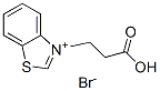 3-(2-carboxyethyl)benzothiazolium bromide 结构式