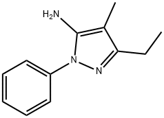 3-乙基-4-甲基-1-苯基-1H-吡唑-5-胺 结构式