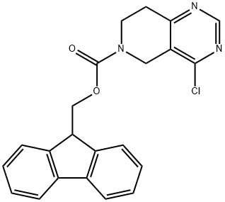 N-芴甲氧羰基-4-氯-5,7,8-三氢吡啶并[3,4-D]嘧啶 结构式