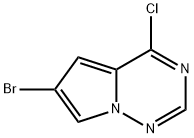6-溴-4-氯-吡咯并[2,1-F][1,2,4]三嗪 结构式