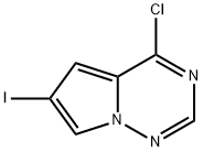 4-Chloro-6-iodopyrrolo[2,1-f][1,2,4]triazine 结构式