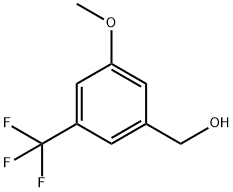 [3-Methoxy-5-(trifluoroMethyl)phenyl]Methanol 结构式