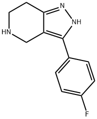 3-(4-氟苯基)-4,5,6,7-四氢-1H-吡唑并[4,3-C]吡啶 结构式