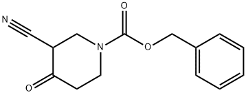 3-氰基-4-氧代哌啶-1-羧酸苄酯 结构式