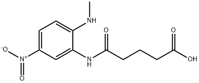 戊二酸-2-甲氨基-5-硝基单苯胺 结构式