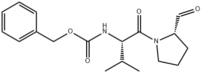 N-benzyloxycarbonylvalylprolinal 结构式