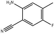 2-氨基-5-氟-4-甲基苄腈 结构式