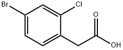 2-氯-4-溴苯乙酸 结构式