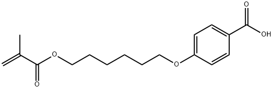 4-[[6-[(2-甲基-1-氧代-2-丙烯-1-基)氧基]己基]苯甲酸 结构式