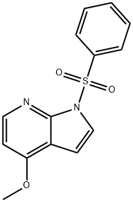 1-(PHENYLSULPHONYL)-4-METHOXY-7-AZAINDOLE 结构式