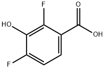 2,4-二氟-3-羟基苯甲酸 结构式