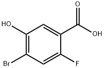 4-溴-2-氟-5-羟基苯甲酸 结构式