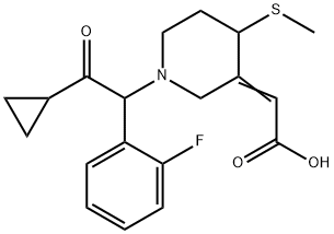 普拉格雷代谢物(R- 106583) 结构式