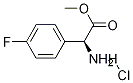 S-4-氟苯甘氨酸甲酯盐酸盐 结构式