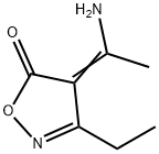 5(4H)-Isoxazolone,  4-(1-aminoethylidene)-3-ethyl- 结构式
