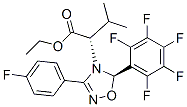 (S)-ETHYL 2-((R)-3-(4-FLUOROPHENYL)-5-(PERFLUOROPHENYL)-1,2,4-OXADIAZOL-4(5H)-YL)-3-METHYLBUTANOATE 结构式
