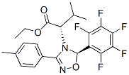 (S)-ETHYL 3-METHYL-2-((R)-5-(PERFLUOROPHENYL)-3-P-TOLYL-1,2,4-OXADIAZOL-4(5H)-YL)BUTANOATE 结构式