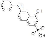 2-Naphthalenesulfonic acid, 4-hydroxy-6-(phenylamino)-, coupled with diazotized 2-methyl-5-nitrobenzenesulfonic acid-p-phenylenediamine reaction products, sodium salts 结构式