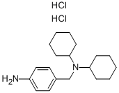 4-AMINO-N,N-DICYCLOHEXYL-BENZENEMETHANAMINE DIHYDROCHLORIDE 结构式