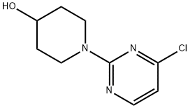 1-(4-氯-2-嘧啶基)-4-哌啶醇 结构式