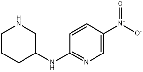 5-硝基-N-3-哌啶基-2-吡啶胺 结构式