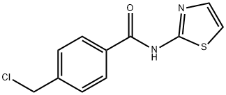 4-(氯甲基)-N-2-噻唑基苯甲酰胺 结构式