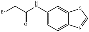 N-6-苯并噻唑基-2-溴乙酰胺 结构式