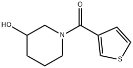 (3-羟基-1-哌啶基)-3-噻吩基甲酮 结构式