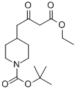 3-氧代-4-(1-BOC-4-哌啶基)丁酸乙酯 结构式