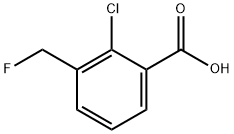 2-氯-3-(氟甲基)苯甲酸 结构式