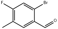 2-溴-4-氟-5-甲基苯甲醛 结构式