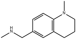 N,1-二甲基-1,2,3,4-四氢喹啉-6-甲胺 结构式