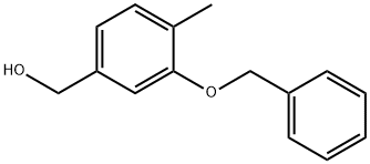 3-苄氧基-4-甲基苄醇 结构式