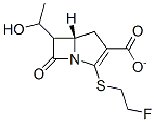 2-(2-fluoroethylthio)-6-(1-hydroxyethyl)penem-3-carboxylate 结构式