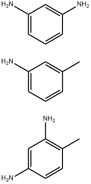 1,3-Benzenediamine, 4-methyl-, coupled with diazotized 4-methyl-1,3-benzenediamine, diazotized m-phenylenediamine, diazotized m-toluidine, m-phenylenediamine and m-toluidine  结构式