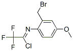 N-[2-(BROMOMETHYL)-4-METHOXYPHENYL]-2,2,2-TRIFLUOROACETIMIDOYL CHLORIDE 结构式