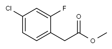 methyl 2-(4-chloro-2-fluorophenyl)acetate 结构式