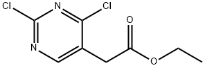 2-(2,4-二氯嘧啶-5-基)乙酸乙酯 结构式