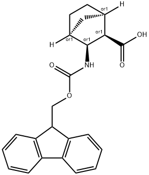 3-(ENDO-9-FLUORENYLMETHOXYCARBONYLAMINO)BICYCLO[2.2.1]HEPTANE-2-ENDO-CARBOXYLIC ACID 结构式