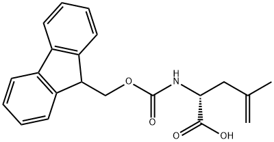 FMOC-(R)-甲基烯丙基甘氨酸 结构式