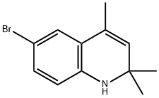 6-溴-1,2-二氢-2,2,4-三甲基喹啉 结构式