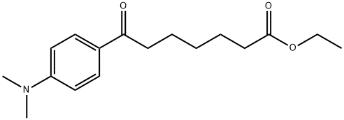 ETHYL 7-[4-(N,N-DIMETHYLAMINO)PHENYL]-7-OXOHEPTANOATE 结构式