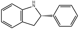 (2S)-2,3-DIHYDRO-2-PHENYL-1H-INDOLE 结构式