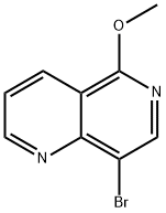 8-溴-5-甲基-1,6-萘啶 结构式