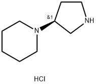 1-[(3S)-3-吡咯烷]-哌啶盐酸盐 结构式
